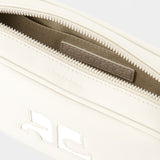 Sac Hobo Baguette - Courreges - Cuir - Mastic Grey