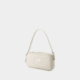 Sac Hobo Baguette - Courreges - Cuir - Mastic Grey