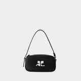 Sac Hobo Baguette - Courreges - Cuir - Noir