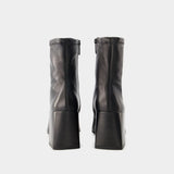 Bottines Heritage - Courreges - Cuir - Noir