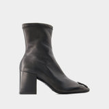 Bottines Heritage - Courreges - Cuir - Noir