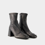 Bottines Heritage - Courreges - Cuir - Noir
