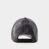 Casquette Signature Vinyle - Courreges - Vinyle - Gris Acier