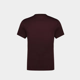 T-Shirt AC Straight - Courreges - Coton - Bordeaux