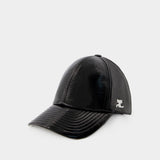Casquette Vinyl Réedition - Courreges - Coton - Noir