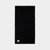 Écharpe Ac Rib - Courreges - Laine - Noir