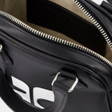 Sac À Main Mini Bowling - Courreges - Cuir - Noir