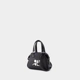 Sac À Main Mini Bowling - Courreges - Cuir - Noir