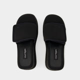 Sandales Scuba Wave - Courreges - Polyester - Noir
