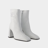Bottines Heritage - Courreges - Cuir - Blanc Héritage