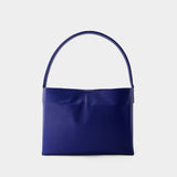 Sac Porté Épaule Leonore L - Ines de la Fressange - Cuir - Bleu Cobalt