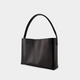 Sac Porté Épaule Leonore L - Ines de la Fressange - Cuir - Noir