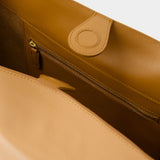 Sac Porté Épaule Leonore L - Ines de la Fressange - Cuir - Camel
