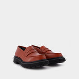 Mocassins 159 en Cuir Rouge
