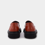 Mocassins 159 en Cuir Rouge