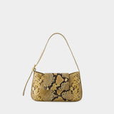 Sac Porté Épaule Baguette - Rouje - Cuir - Python Naturel