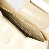 Sac Porté Épaule Bobo - Rouje - Cuir - Crème