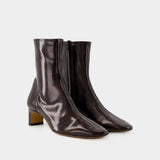 Bottines Doria - Rouje - Cuir - Marron