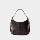 Sac Hobo Frenchy - Rouje - Cuir - Noir Vernis Tortue
