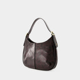 Sac Hobo Frenchy - Rouje - Cuir - Noir Vernis Tortue
