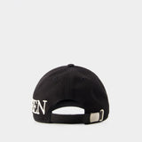 Casquette Oversize - Alexander Mcqueen - Coton - Noir
