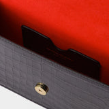 Sac Skull Petit en Cuir Noir