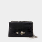 Sac Jewelled Satchel en Cuir Noir