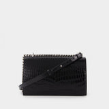 Sac Jewelled Satchel en Cuir Noir