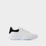 Baskets New Court en Cuir Blanc & Noir