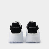 Baskets New Court en Cuir Blanc & Noir