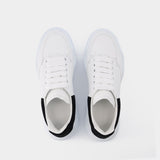 Baskets New Court en Cuir Blanc & Noir