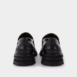 Mocassins en Cuir Noir