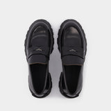 Mocassins en Cuir Noir