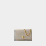 Sac à bandoulière Skull - Alexander Mcqueen - Cuir - Gris