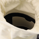 Sac Soft Curve en Cuir Beige et Noir