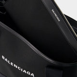 Cabas Navy S - Balenciaga - Cuir - Noir