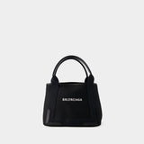 Cabas Navy S - Balenciaga - Cuir - Noir