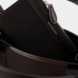 Sac À Bandoulière Navy Cabas Xs Aj - Balenciaga - Toile - Noir/ Noir