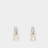 Boucles D'Oreille B Chain Xs Earp - Balenciaga - Argenté Brillant