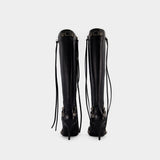 Bottes Cagole H90 - Balenciaga - Cuir - Noir