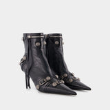 Bottines à Talons Cagole M70 en Cuir Noir