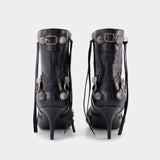 Bottines à Talons Cagole M70 en Cuir Noir