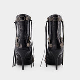 Bottines Cagole H90 - Balenciaga - Cuir - Noir