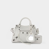 Sac Neo Cagole XS en Cuir Blanc