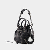 Sac Le Cagole Bucket S - Balenciaga - Cuir - Noir