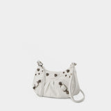 Wallet on Chain Le Cagole Mini - Balenciaga - Cuir - Optic White