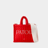 Tote Bag Patou Small - Patou - Coton - Red Ski Slope