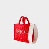 Tote Bag Patou Small - Patou - Coton - Red Ski Slope