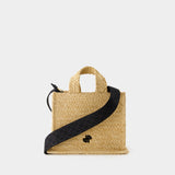 Cabas Patou Small - PATOU - Raphia - Beige