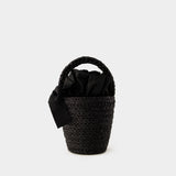 Sac À Main Bucket - PATOU - Raphia - Noir